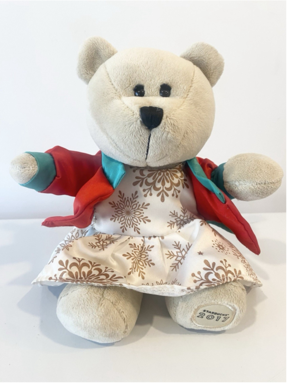 Starbucks 2017 Winter Bearista Bear Plush Limited Edition Christmas Teddy 10”